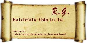 Reichfeld Gabriella névjegykártya